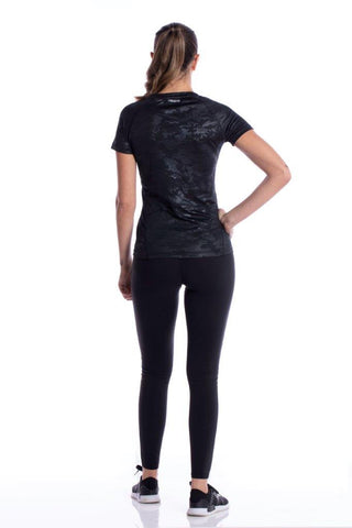 TACDOR® Women's Fitness T-Shirt - Black Camo