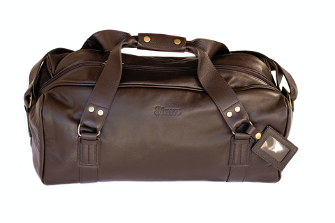 STEWN Raven Leather Duffel Bag (brown)